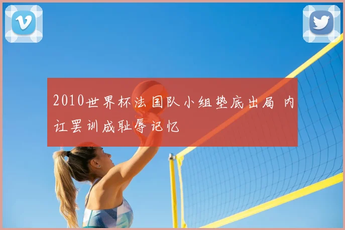 2010世界杯法国队小组垫底出局 内讧罢训成耻辱记忆